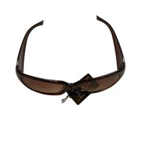 Fashion Sunglasses Brown with Silver Design on Arms